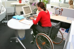 Lavoratrice disabile