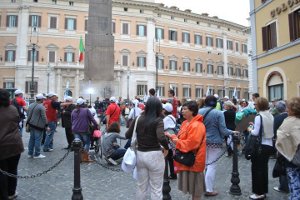 Manifestazione a Montecitorio