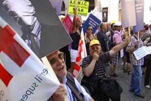 Partecipanti alla manifestazione del 23 giugno a Roma